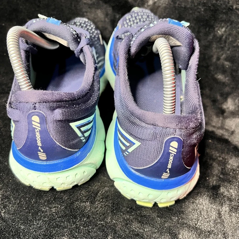 Brooks Ghost 13 1203381B459 Womens 9 Athletic Running Shoes Blue Lace Up Sneaker